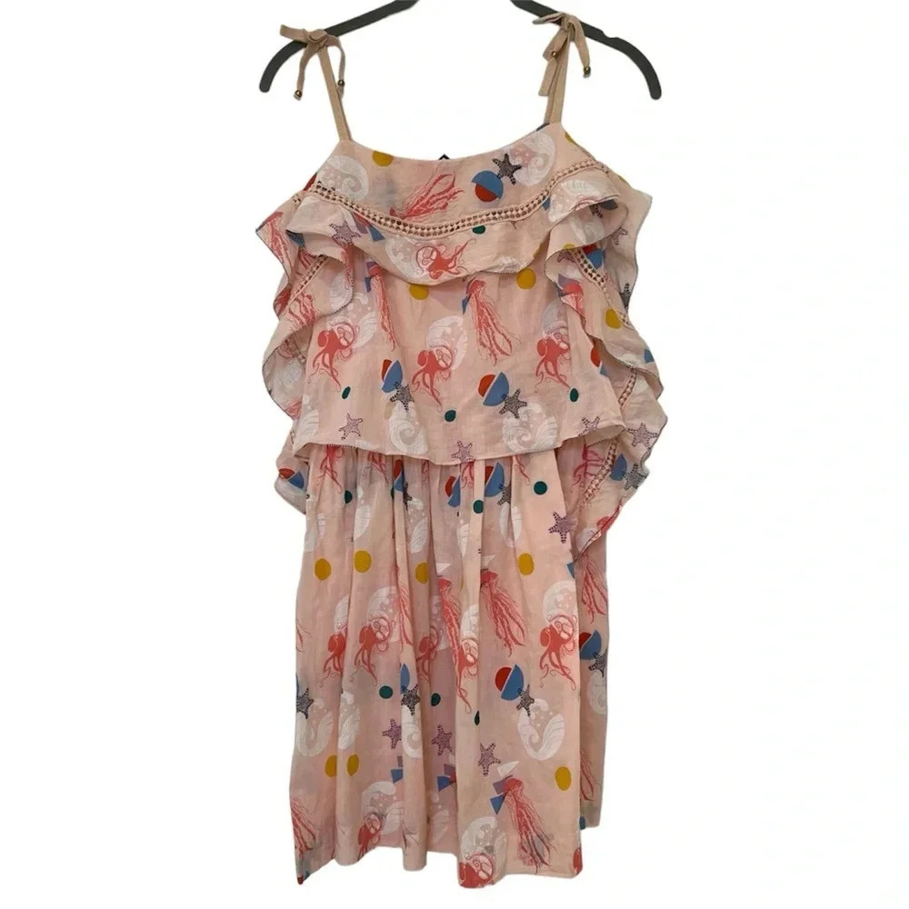 Velveteen Tie Shoulder Strap Ruffle Dress